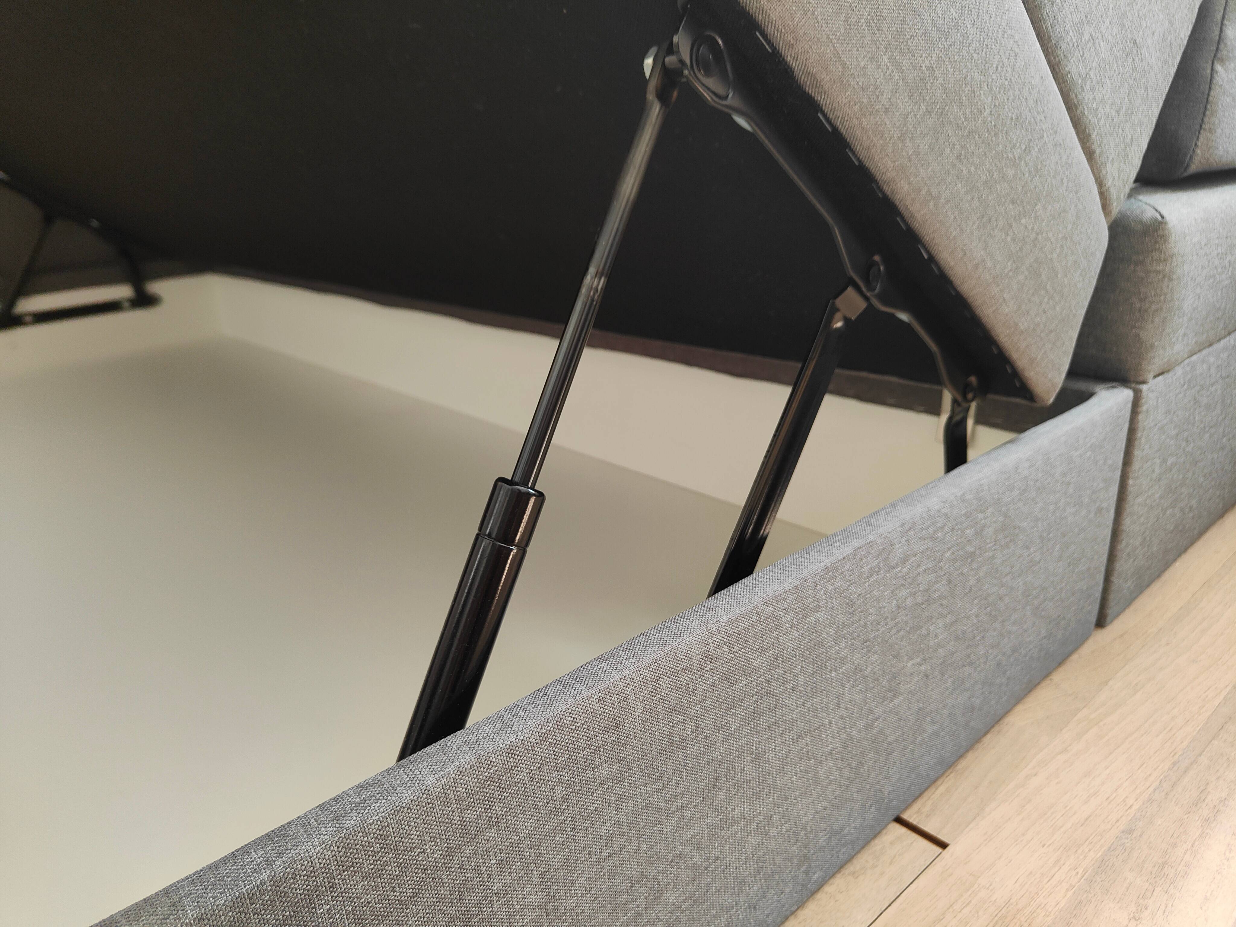 Luftdruckkolben am Emma Premium Stauraum Boxspringbett